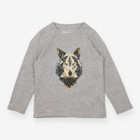 Tee LS grey wolf