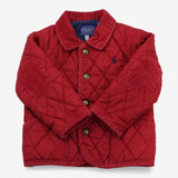 Coat Red Quilted with Cord Collar