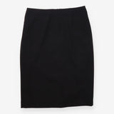 Black Tailored Pencil Skirt