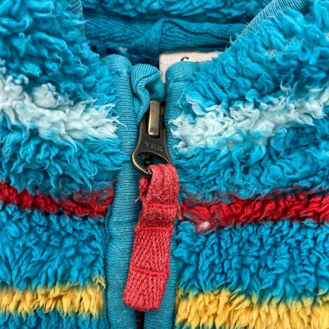 Blue Stripe Zip up Fleece