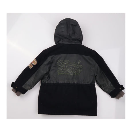 Coat black fur lining
