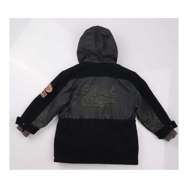 Coat black fur lining