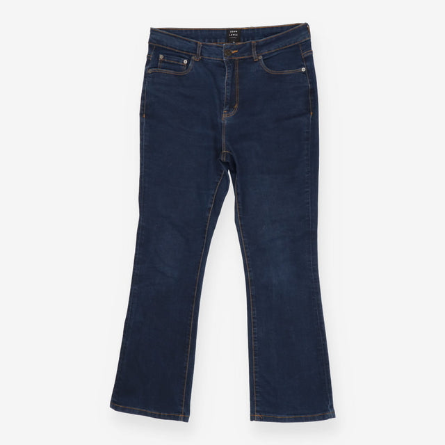 John Lewis Dark Denim Flare Leg Jeans Classic Blue