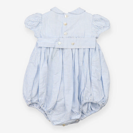 Amaia Dress Romper Linen Blue and White Strips