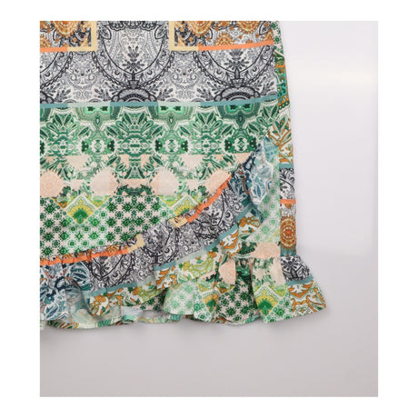 Dress Tile Paisley Print Short Sleeve Mini