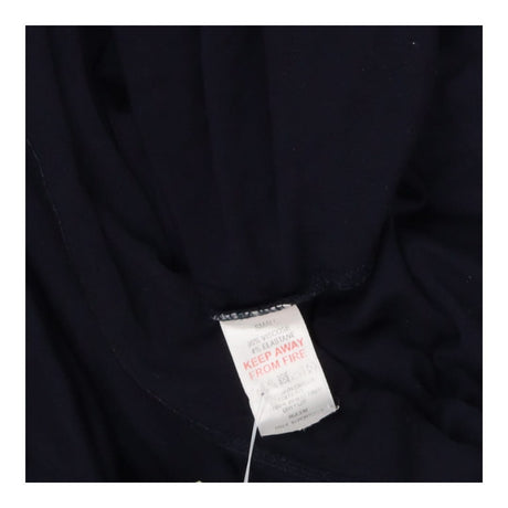 Navy Stretch Jersey V‑Neck Maxi Dress – Wide Strap