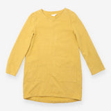 Tunic Dress Mustard Yellow Long Sleeve Patch Pocke