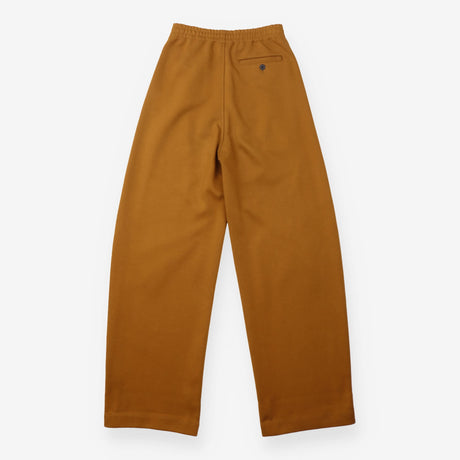 Brown Wide Leg Jersey Drawstring Trousers