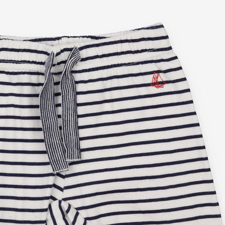 Leggings Blue Striped with Drawstring