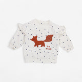 Cream Spotted Fox Sweatshirt