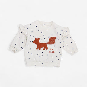 Cream Spotted Fox Sweatshirt