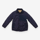 Coat quilted fur lining cord collar