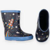 Wellies blue stars rockets