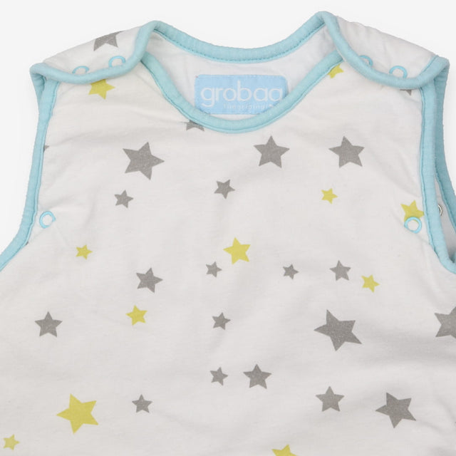 Sleeping bag white grey yellow stars 2.5 tog