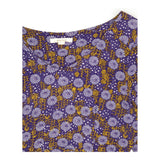 Jersey Dress Purple Floral Long Sleeve Stretch
