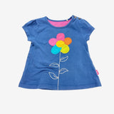 Blue Flower Applique Tunic