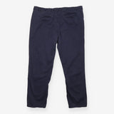 Chino Trousers in Navy Stretch Cotton with Slim Le