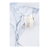 Top Oversized Stepped Hem Light Blue