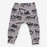 Leggings Grey Construction Trucks