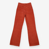 Trousers Rust Orange Corduroy Wide Leg High Waist