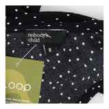 Black Polka Dot Midi Dress | Frill Sleeve Dress