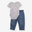 Lion Bodysuit and Jeans Outfit 