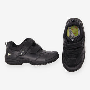 Black Velcro school shoe spider