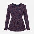 Maternity Nursing Tunic Navy and Pink Floral