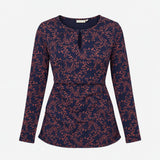 Maternity Nursing Tunic Navy and Pink Floral