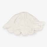 White Flower Stitching Sun Hat