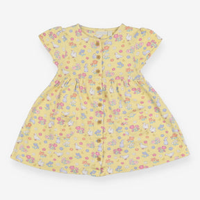 Yellow Ducks and Flowers Dress