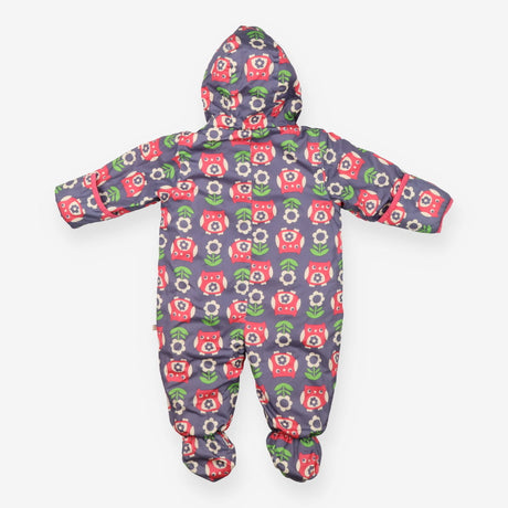 Pramsuit pink owls