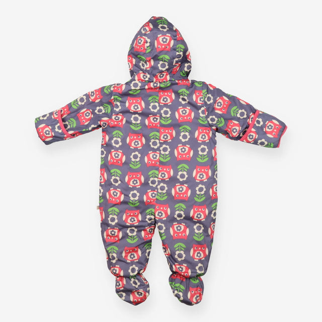 Pramsuit pink owls