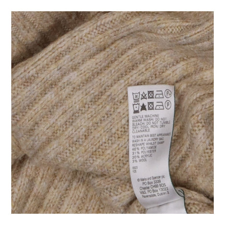 Sweater cream ribbed marl
