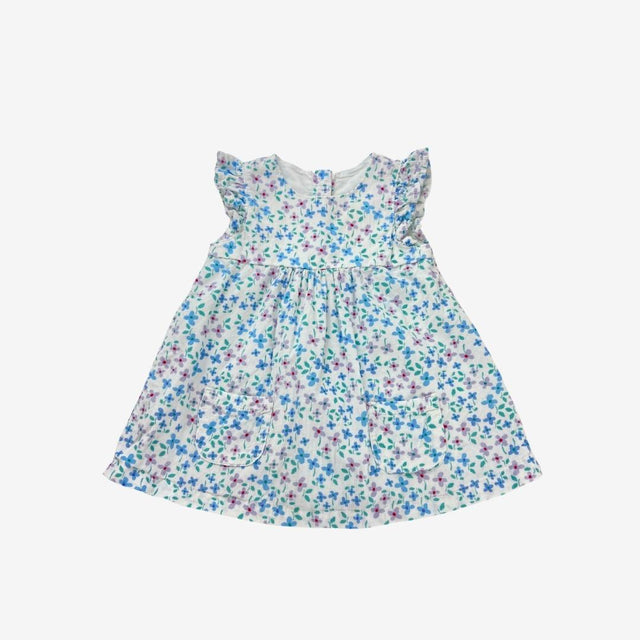 Blue Forget me not Cord Dress