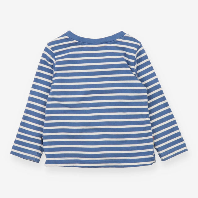 t-shirt blue stripe construction vehicles 