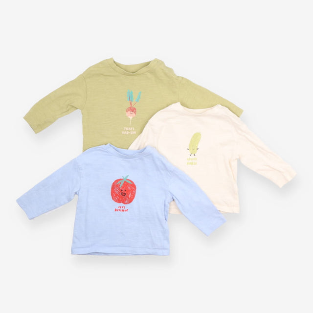 Vegetables Long Sleeve T-shirts 3pc
