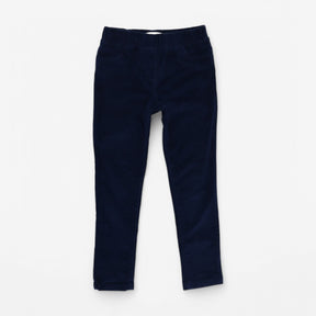 Trouser Cord Navy Pull On