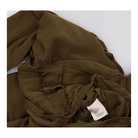 Jumpsuit Utility Lyocell Button Front Khaki