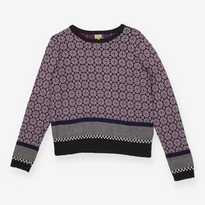Sweater pink and purple knit