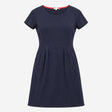 Jersey Dress Navy Short Sleeve Pocket