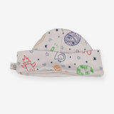 Baby Hat Grey Space Theme
