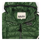 Coat green padded stripe to arm