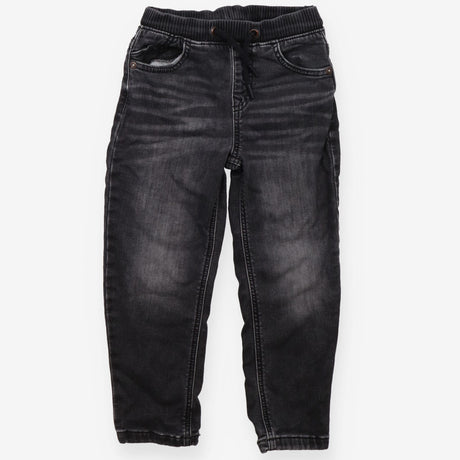 Jeans Pull On Black Wash