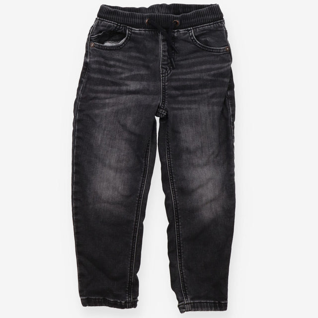 Jeans Pull On Black Wash