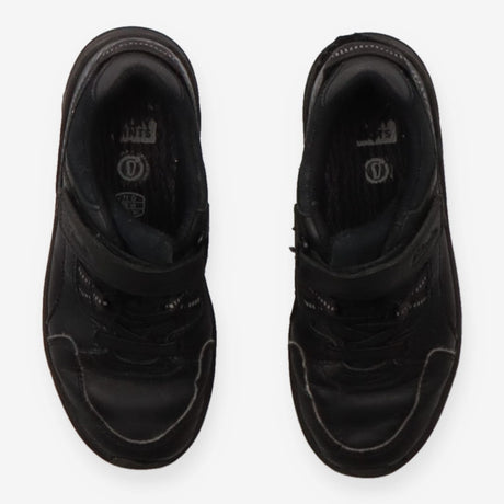 Black Velcro + Laces School Trainers