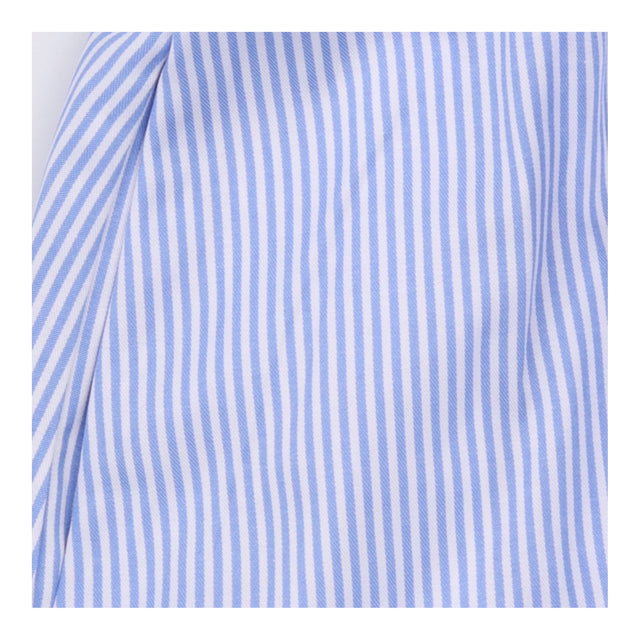 Sundress Blue White Stripe Sleeveless Tiered Midi