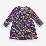Navy Leopard Print Dress