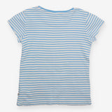 Blue Striped Sunflower T-shirt 