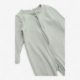 Mint Green Ribbed Sleepsuit